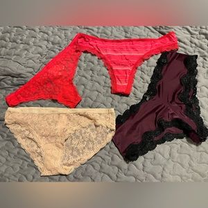 NWT x 4 Victoria’s Secret Sexy Panties - Size Med